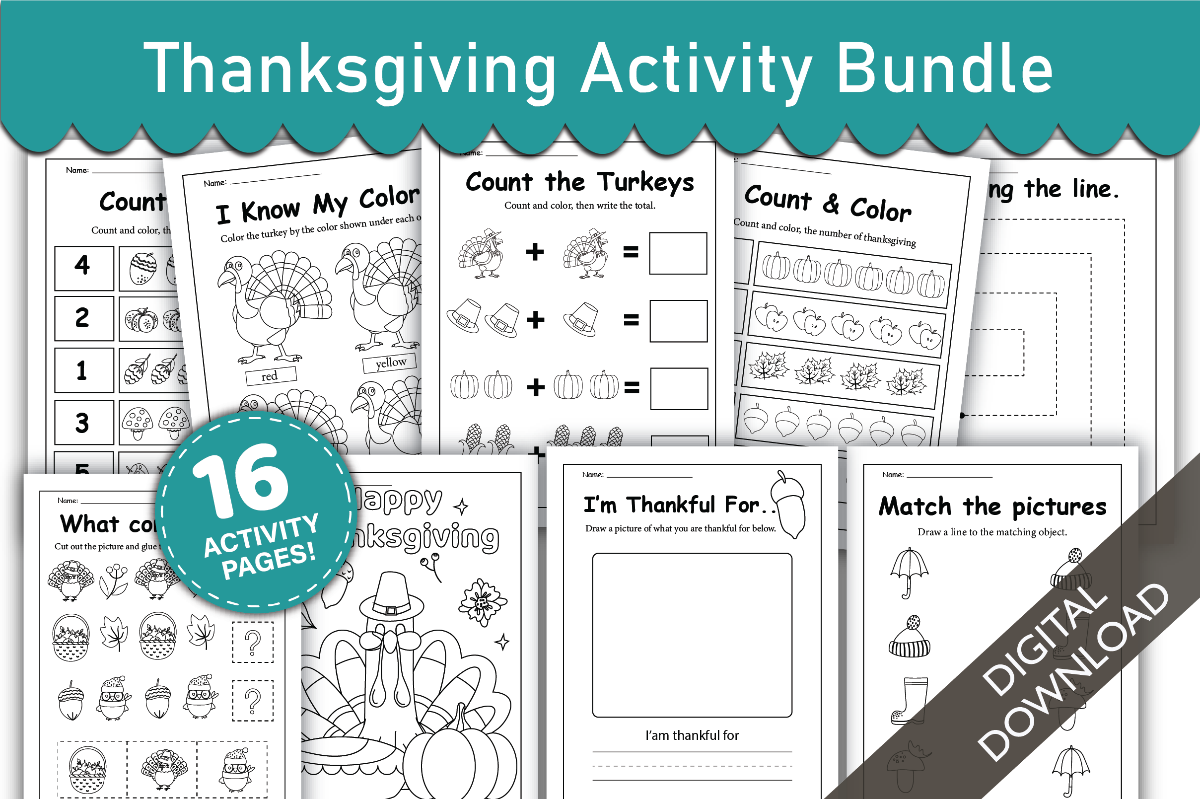 Thanksgiving Activity Bundle