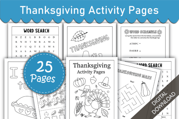 Thanksgiving Activity Pages