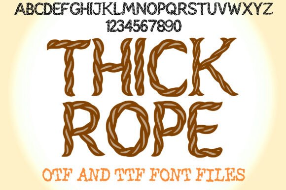 Thick Rope Fonts