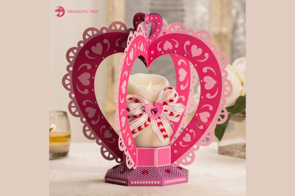 Valentine Centerpiece Luminary Svg 3d Svg 1