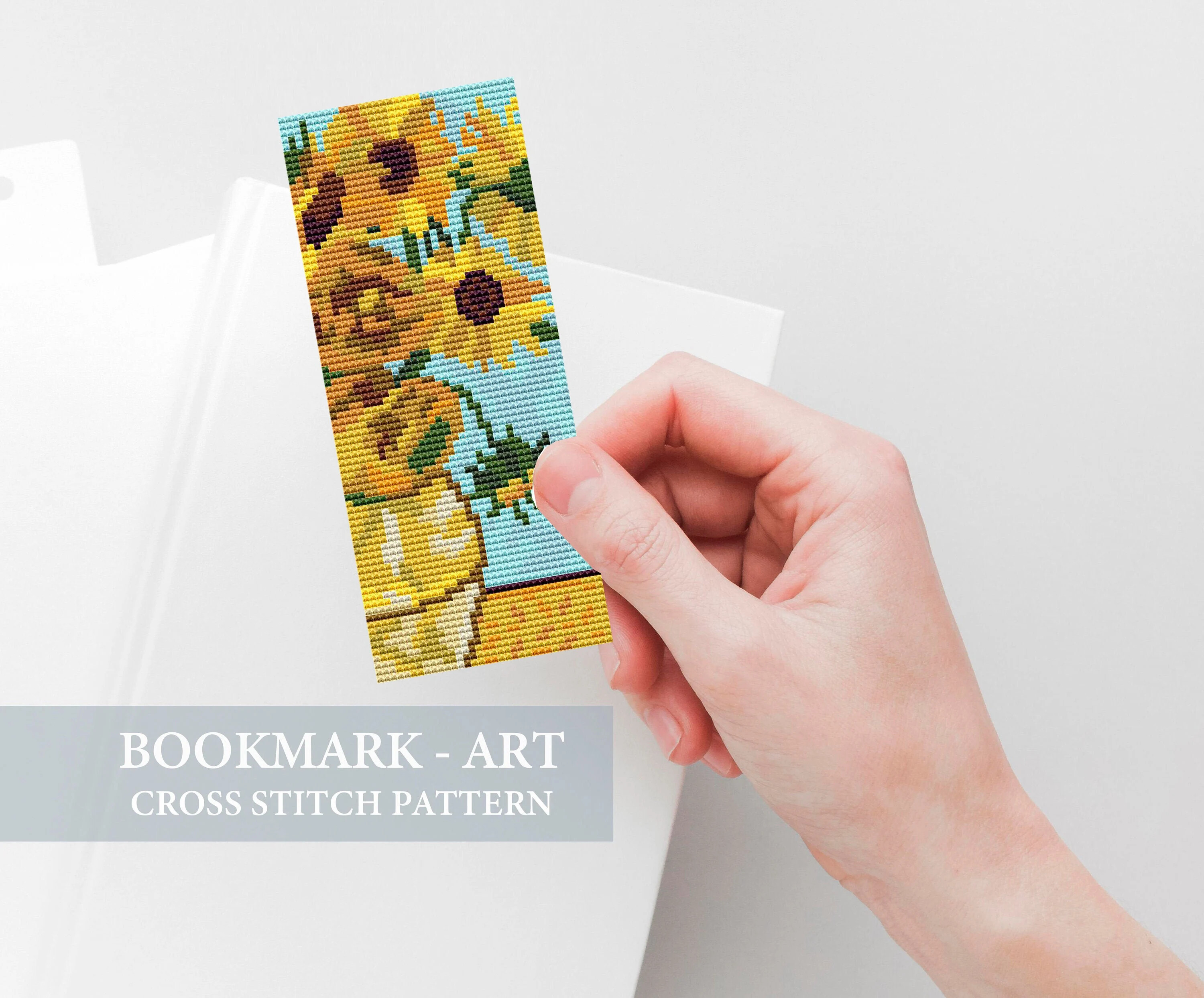 Sunflower Bookmark Pattern