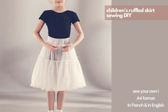 Children's Ruffled Skirt Sewing DIY