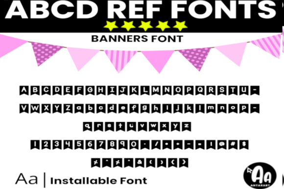 Abcd Ref Banner Font - Preview 1