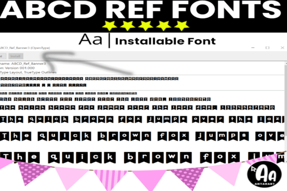 Abcd Ref Banner Font - Preview 2