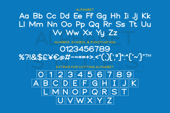 Alphabet Snips Font - Preview 6