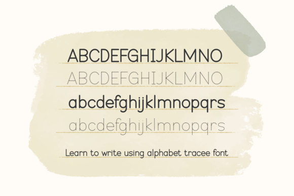 Alphabet Tracee Font - Preview 3