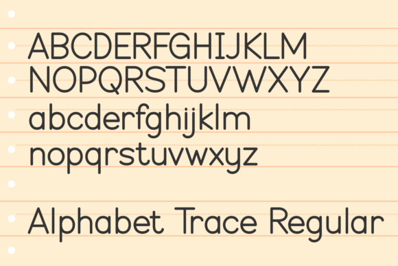 Alphabet Tracee Font - Preview 6