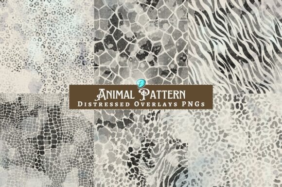 Animal Pattern Distressed Overlays