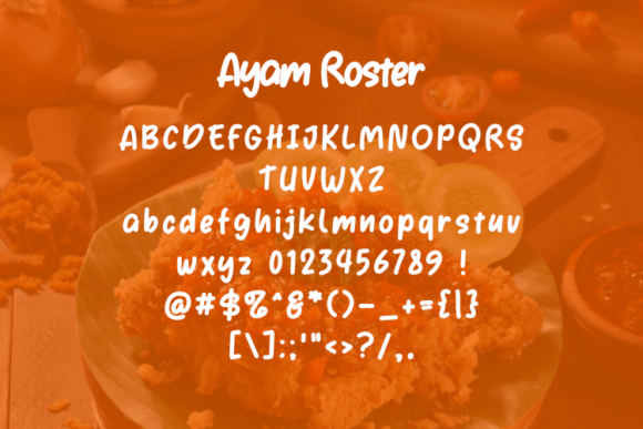 Ayam Roster Font - Preview 1