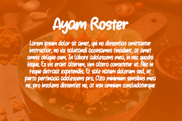 Ayam Roster Font - Preview 2