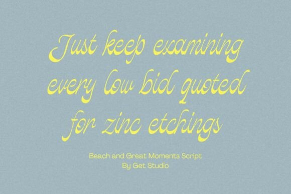 Beach and Great Moments Font PNG with transparent background - Preview 3