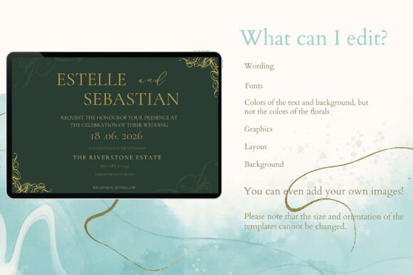 Canva Elegant Wedding Invitation Graphics