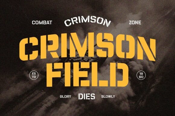Champions Stencil Font - Preview 4