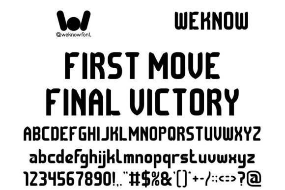 Checkmate Font - Preview 1