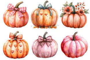 Coquette Pumpkin Clipart PNG Graphic by SinaCreation · Creative Fabrica