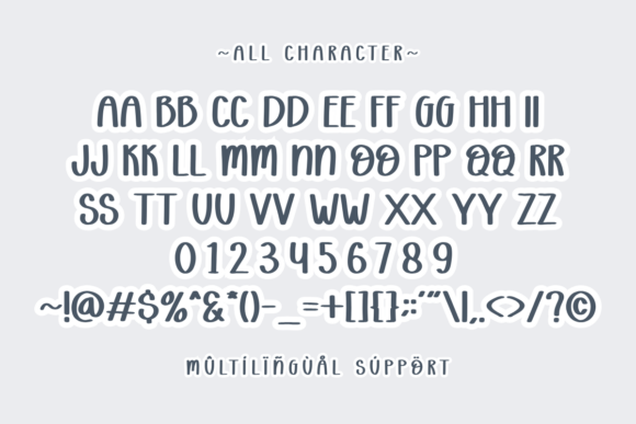 Cotton White Font - Preview 1