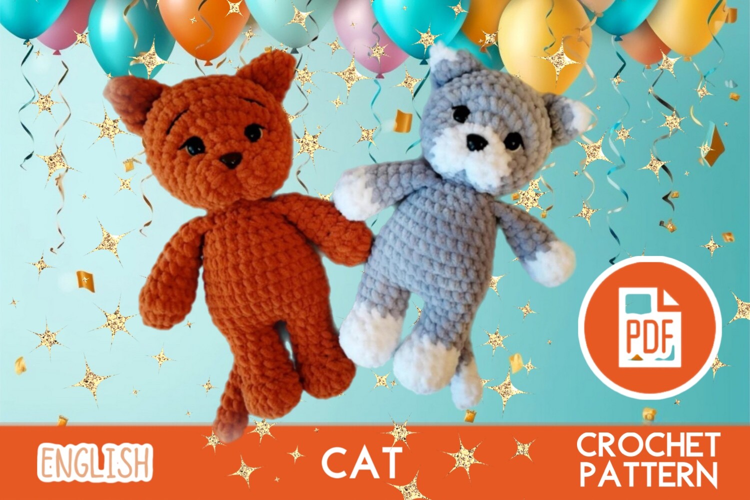 Crochet Cat Toy / Amigurumi PDF