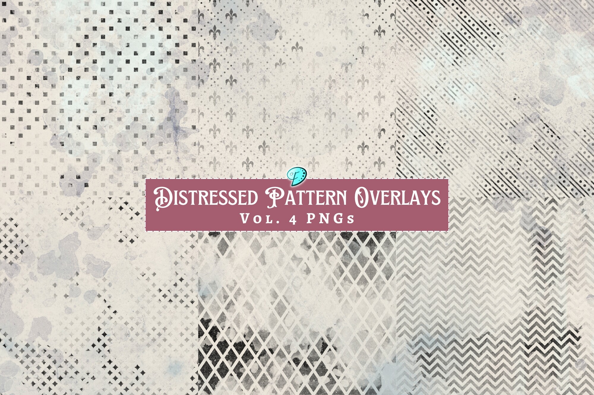 Distressed Pattern Overlays Vol 4