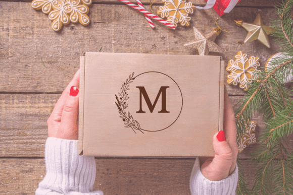 Floral Grace Monogram Font - Preview 4