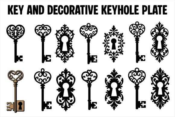 Key & Ornate Keyhole Design Bundle
