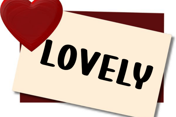 Lovely Ice Cream Font PNG with transparent background - Preview 1