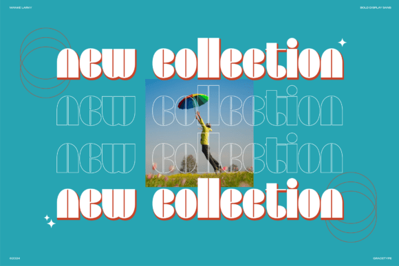 Manke Larky Font PNG with transparent background - Preview 2