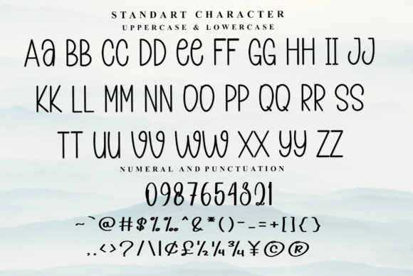 Milkteh Font PNG with transparent background - Preview 4