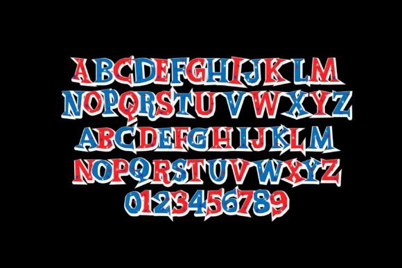 Patriot Games Font PNG with transparent background - Preview 3