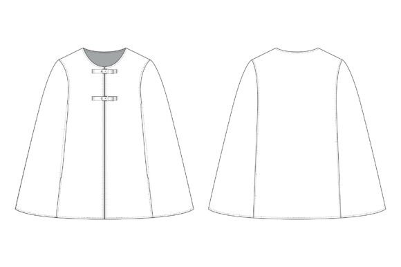 Romspattern™ BuckleCape Coat
