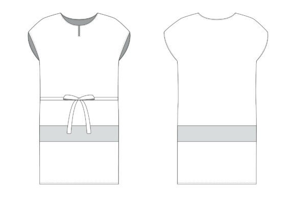 Romspattern™ ColorBlock Belt Dress – Cas