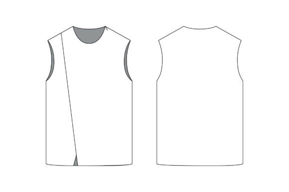 Romspattern™ EdgeLine Muscle Tank