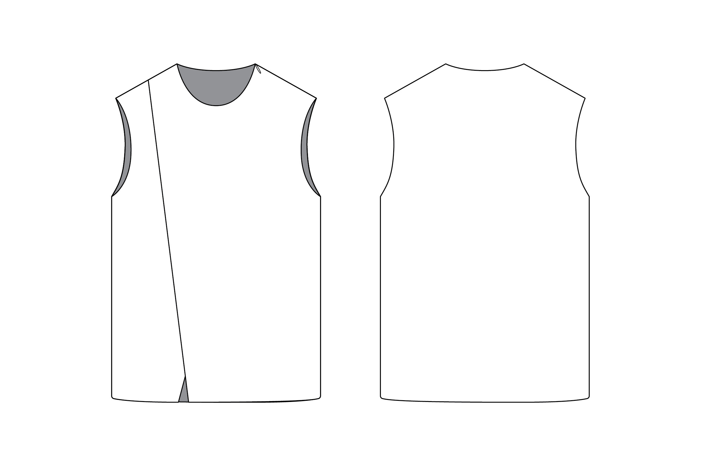 Romspattern™ EdgeLine Muscle Tank
