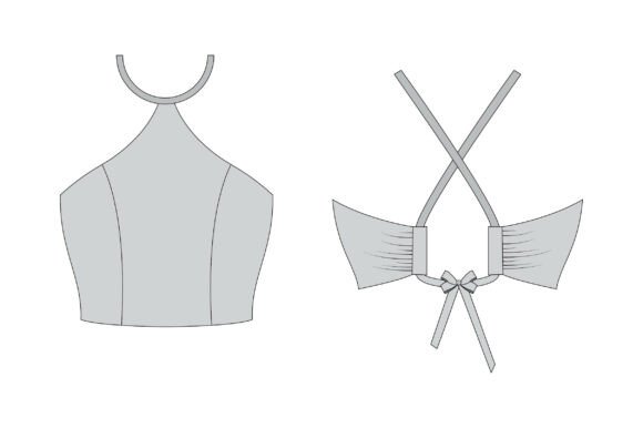 Romspattern™ HalterBow Crop