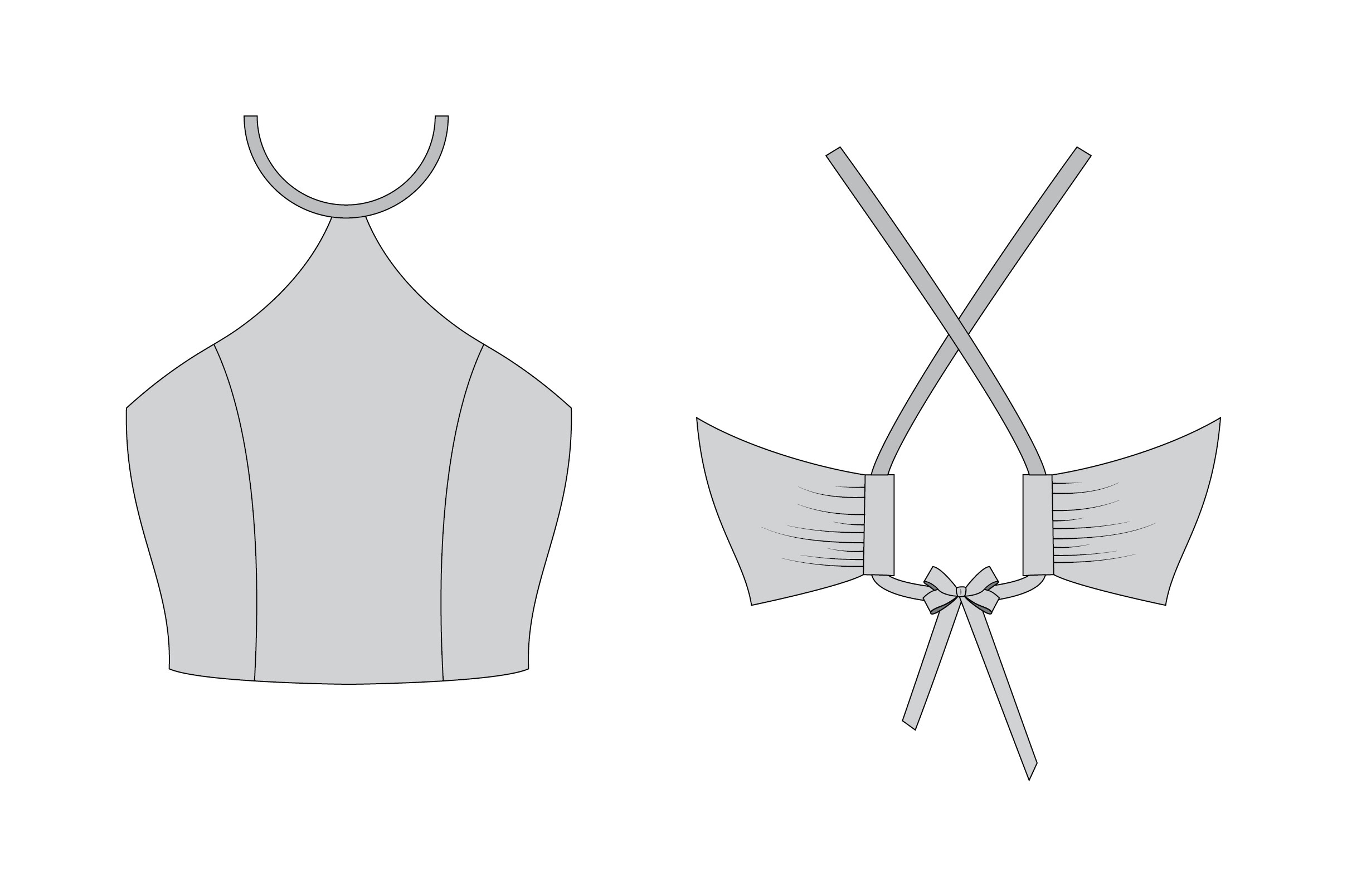 Romspattern™ HalterBow Crop