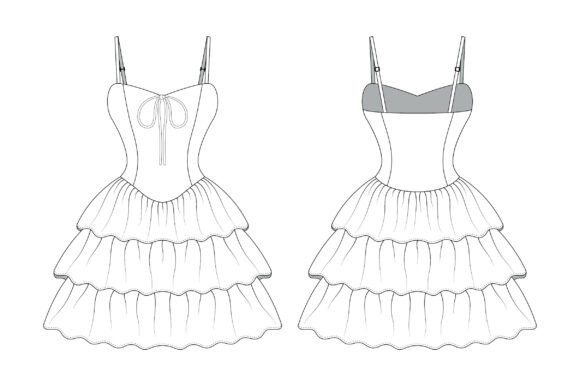 Romspattern™ RuffleMuse Dress