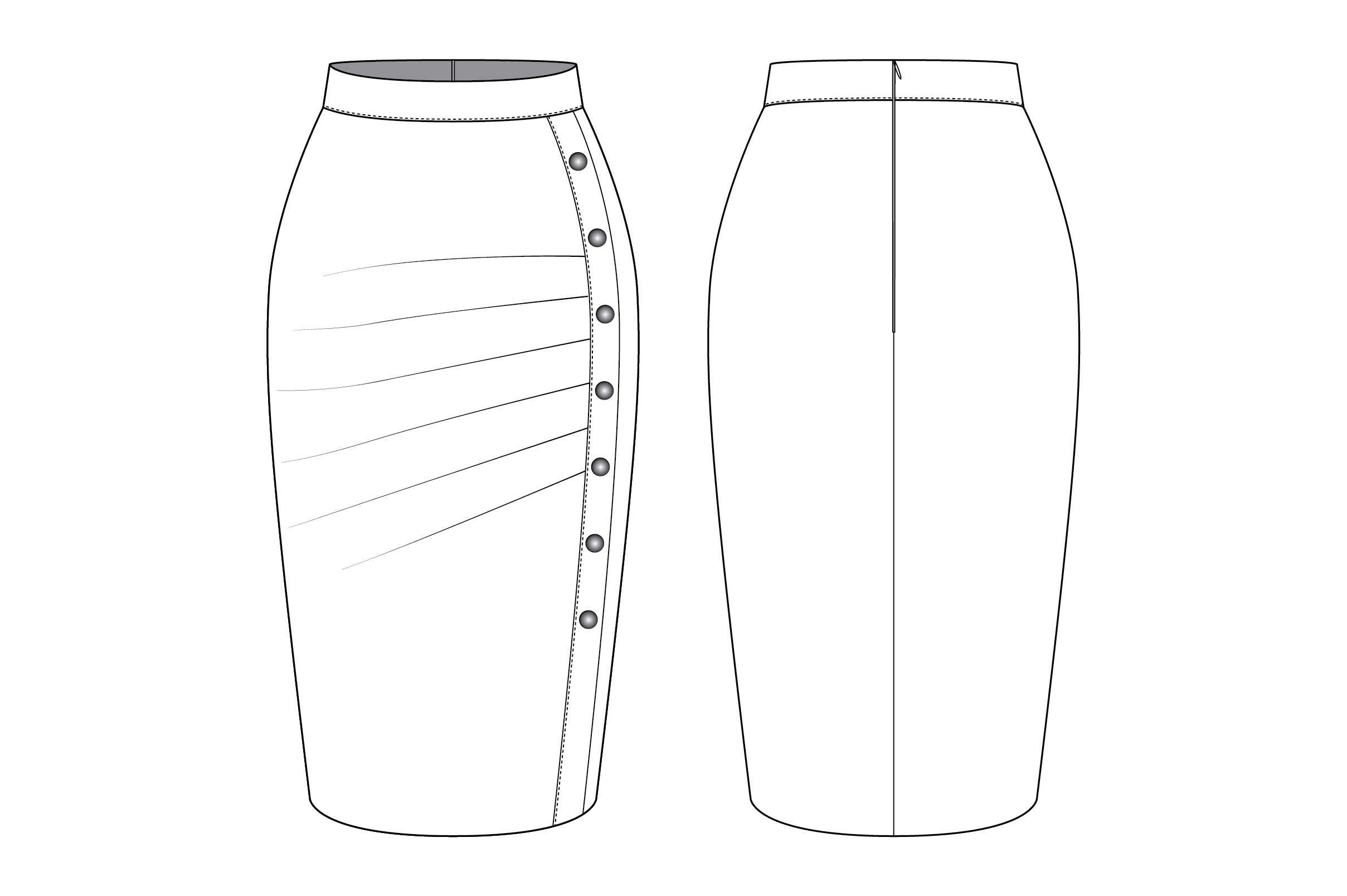 Romspattern™ SideRush Skirt