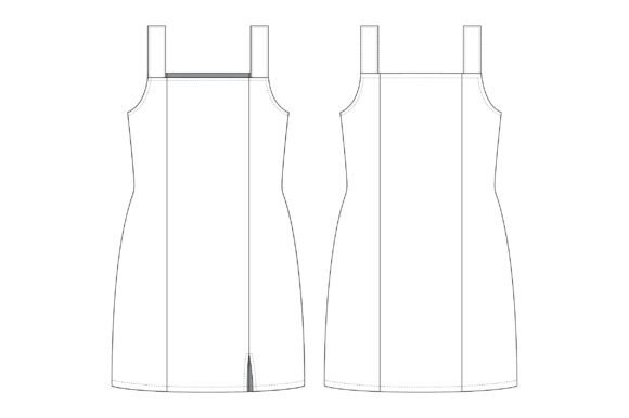 Romspattern™ SleekLine Slip Dress