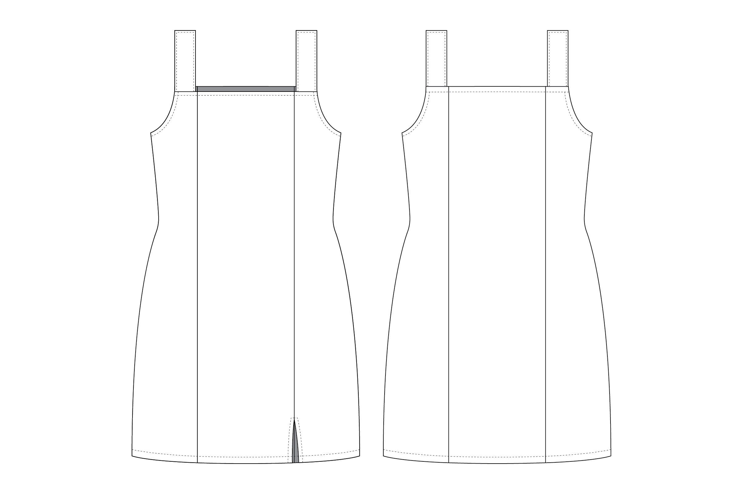 Romspattern™ SleekLine Slip Dress