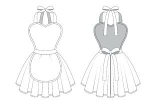 Roms Pattern Romspattern™ SweetHeart Apron Graphic by RomsPattern · Creative Fabrica