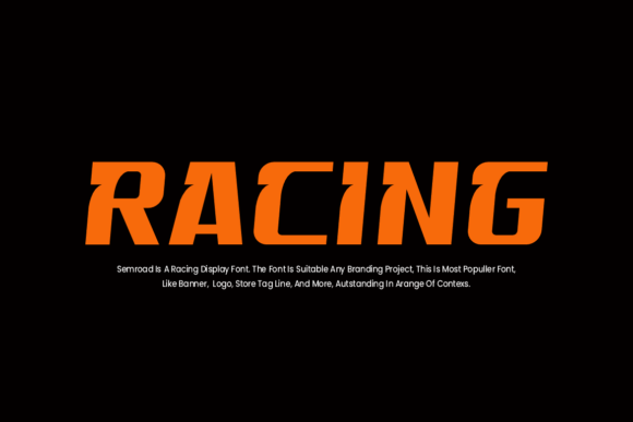 Semroad Font PNG with transparent background - Preview 1