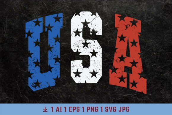 USA PNG 4th of July Patriotic SVG Graphic T-shirt Designs By createaip