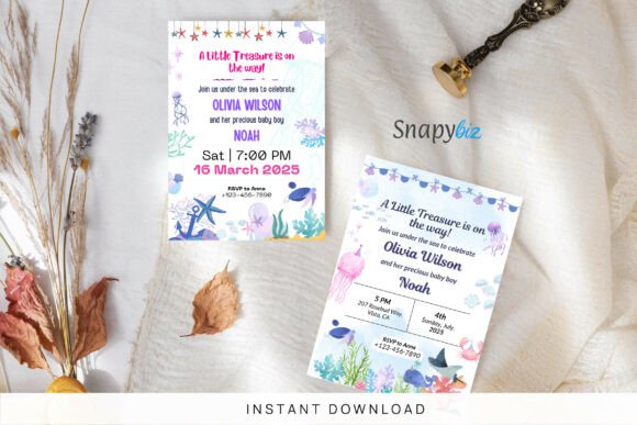 Under the Sea Baby Shower Invitation