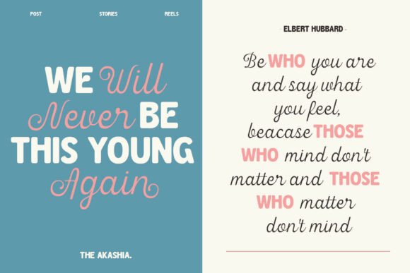 Akashia Font - Preview 6