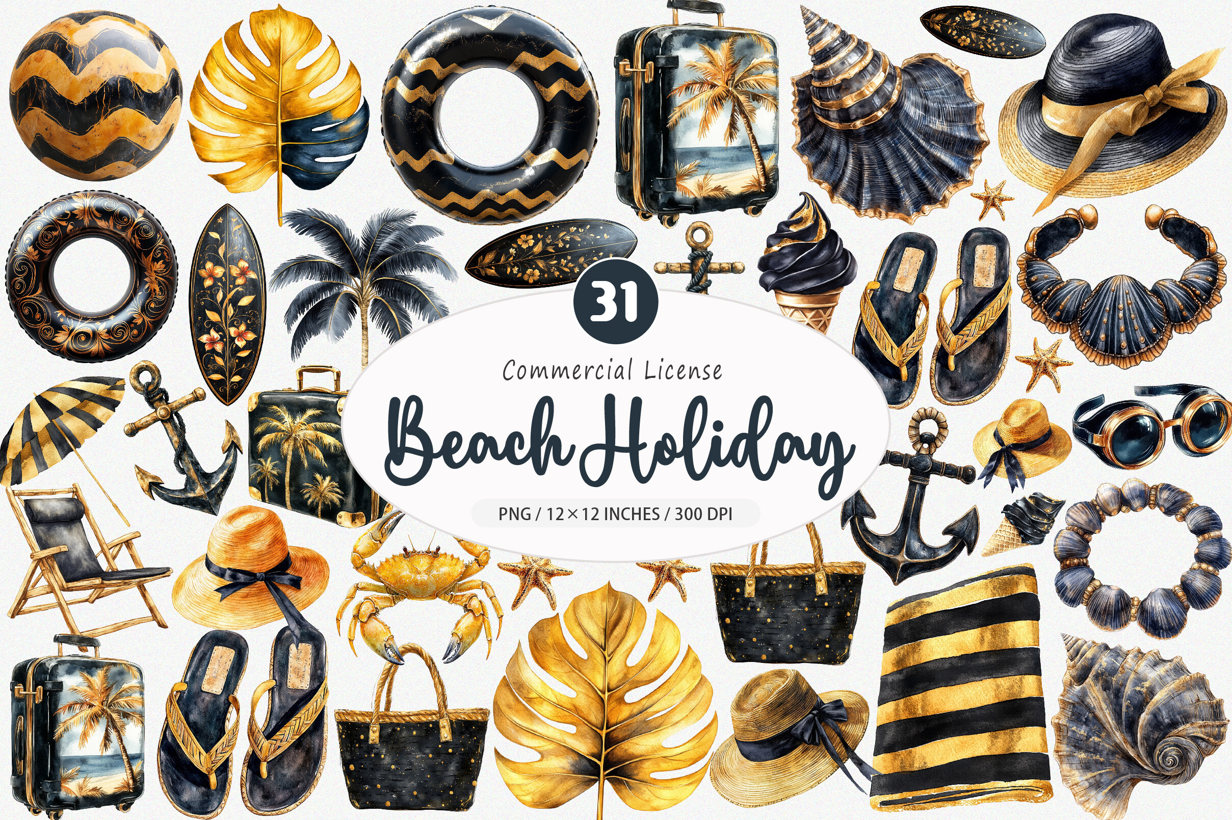 Beach Holiday PNG Graphic by SinaCreation · Creative Fabrica