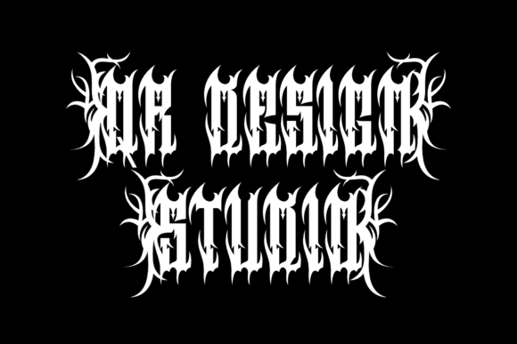 Black Glemojir Font - Preview 3