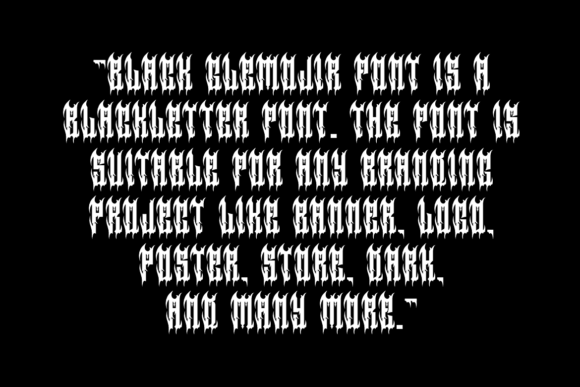Black Glemojir Font - Preview 4