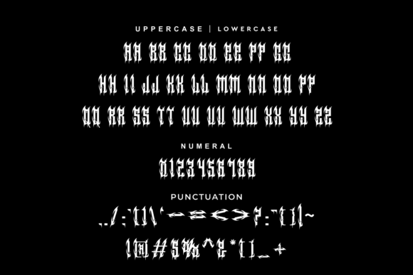 Black Glemojir Font - Preview 5