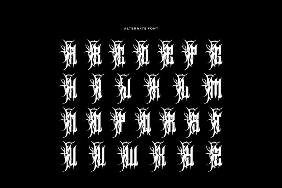 Black Glemojir Font - Preview 6