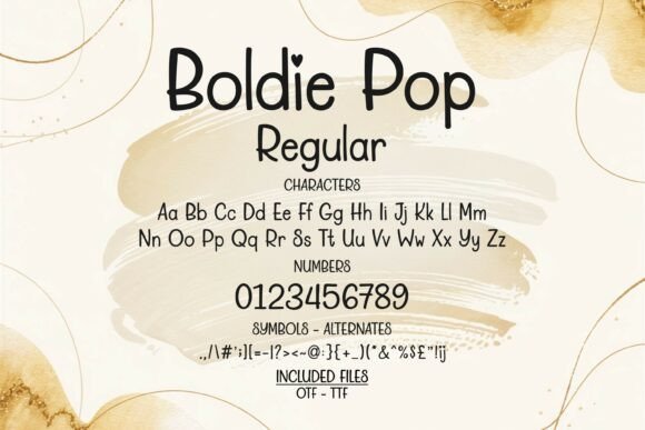 Boldie Pop Bundle Font - Preview 2