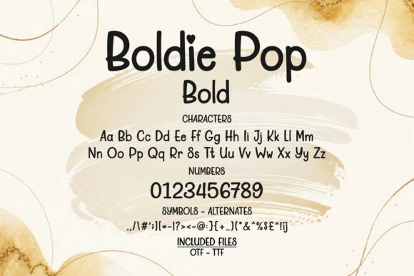 Boldie Pop Bundle Font - Preview 4